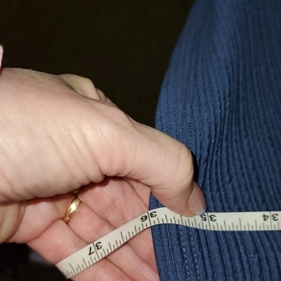 Papillon Blanc Blue Long Sleeve Unique Bubbled Event Sz. XS Dress - Picture 9 of 9